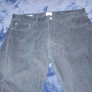 J.CREW CORDUROY 484 SLIM FIT CHINO PANTS  NAVY BLUE Sz 34W x 32L